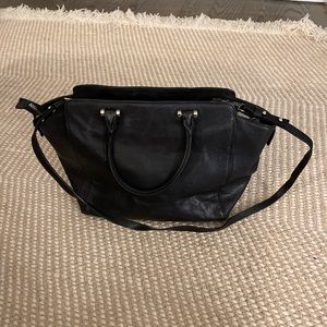 Milly Black Leather Handbag
